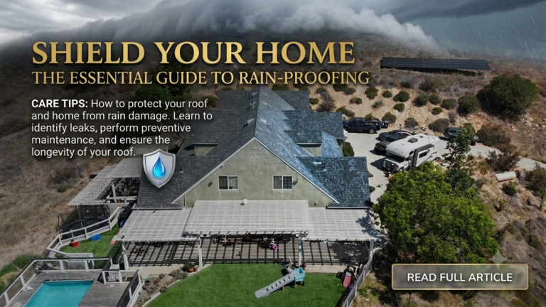 How to Prepare Your Roof for Rainy Season in San Diego County